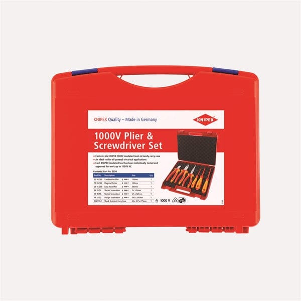 Knipex 1000V Plier & Screwdriver 6Pce Set - 0050 by Knipex