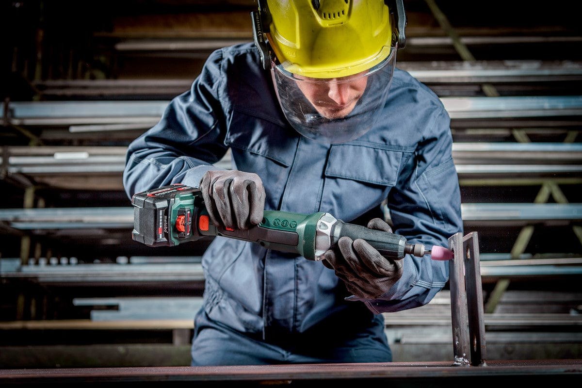 18V Brushless Die Grinder with Variable Speed (8000-28000rpm), Spindle Lock, Paddle Switch & Brake - 600827850 by Metabo