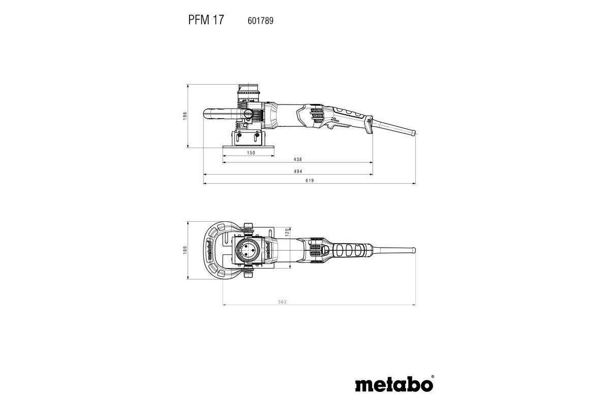 Metabo Weld Bead Remover PFM 17 (601789500)