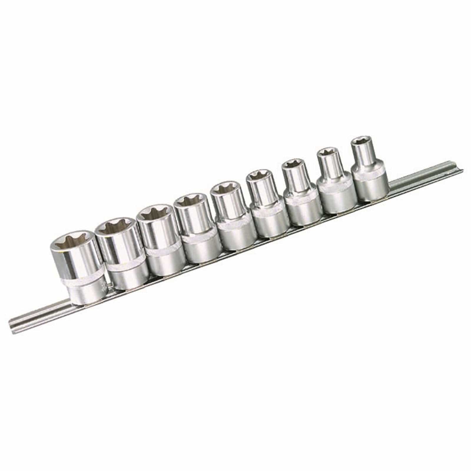 E-TORX Socket Set 9 Piece 1/2" Drive - 02094 by Kincrome