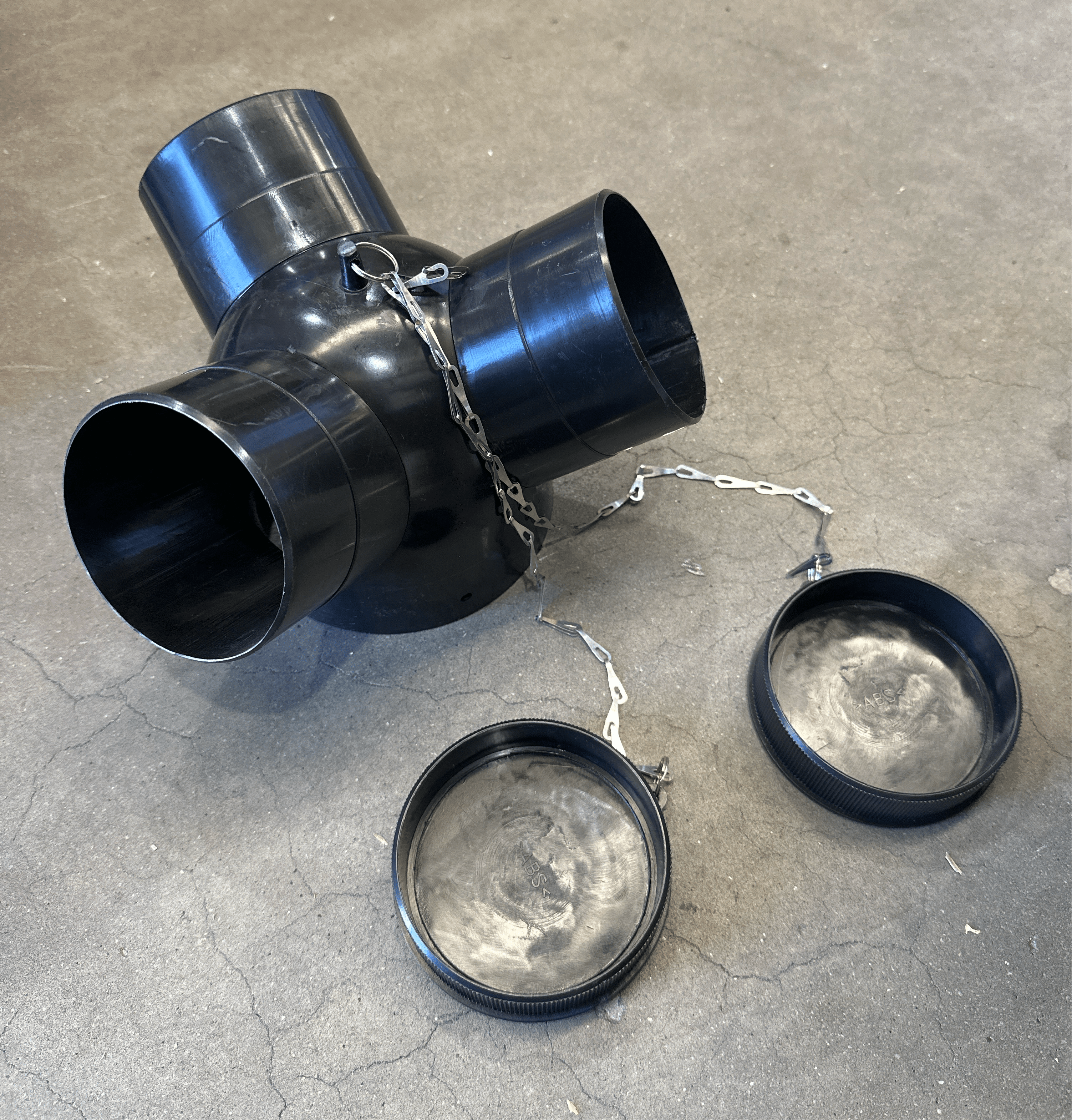 150mm (6") to 3 x 100mm (4") Dust Extraction Hose Fitting DCA-9 by Oltre