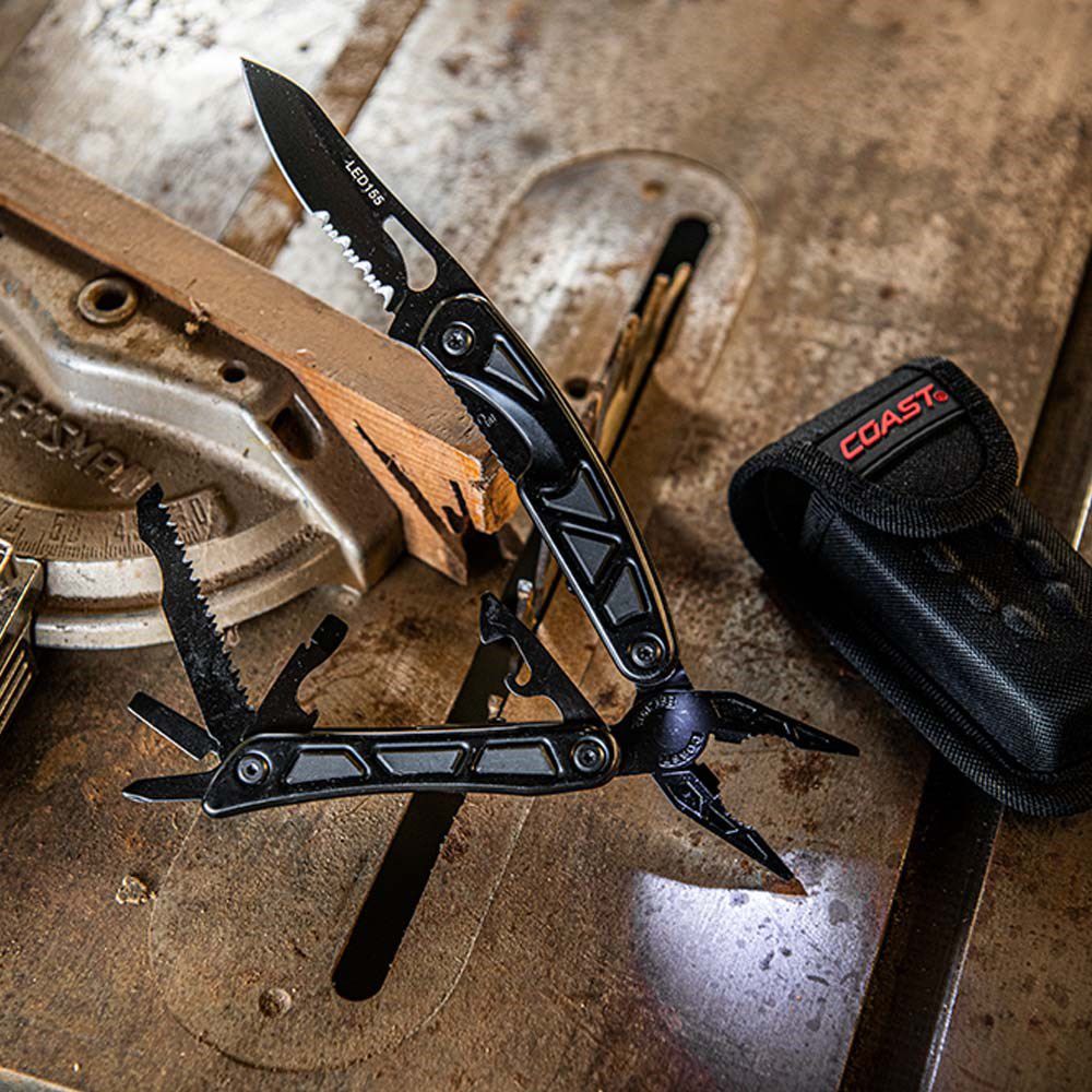 Coast Dual LED Multi Tool 14 Tools Pliers Blade COALED155