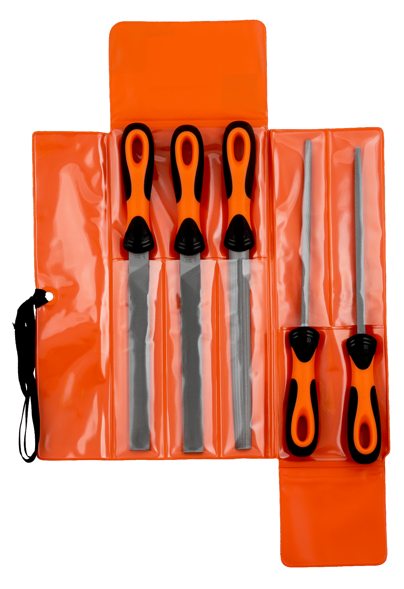 5Pce ERGO™ Engineering File Set 4 Bastard/1 Second Cut 200 mm 1-478-08-1-2 by Bahco