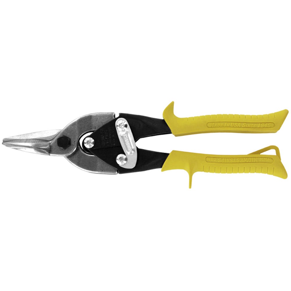 250mm Straight Cut Aviation Tin Snip, Yellow - MWT6716S by Midwest