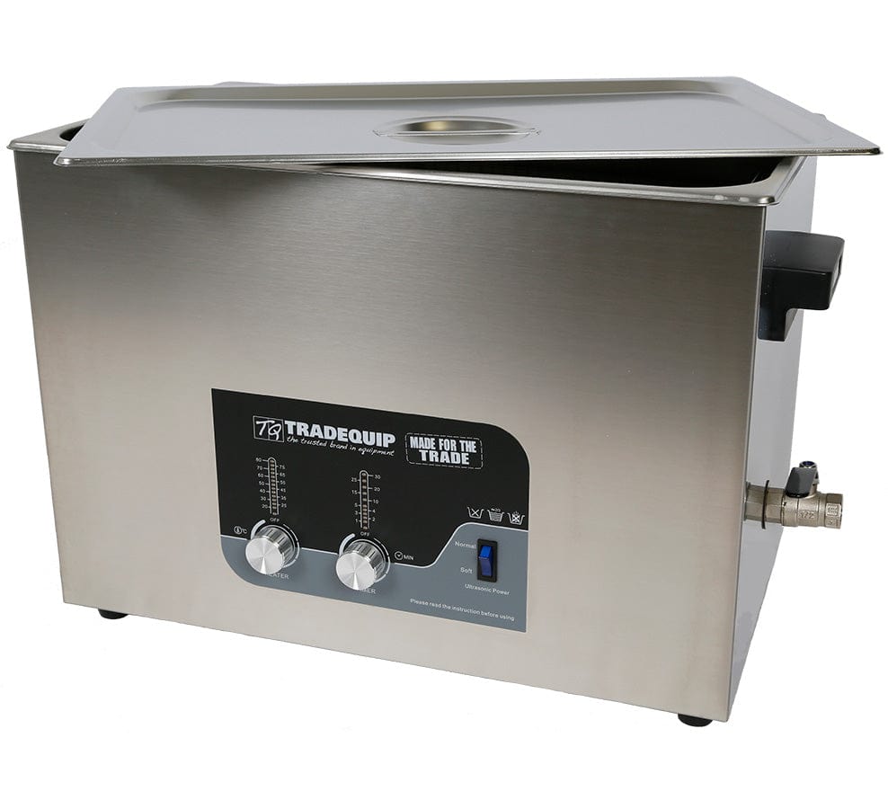 27L Ultrasonic Parts Cleaner 1038T by TradeQuip Professional