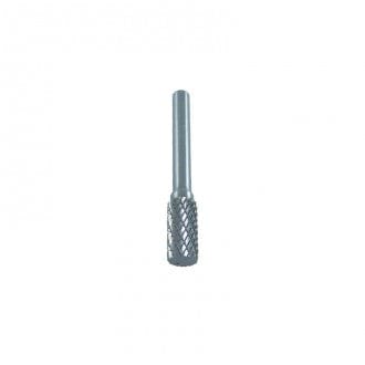 Double-Cut Cylinder No End Cut Carbide Burr, 1/4" Shank by Josco