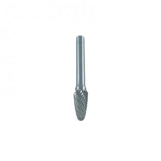 Carbide Burrs (Ball Nosed Tree), 1/4" Shank, Double Cut by Josco