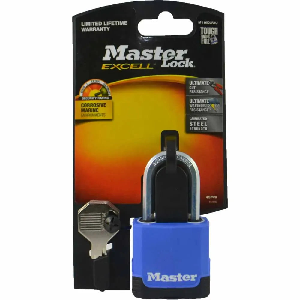 Master Lock 45mm Excell Covered Padlock M116DLFAU