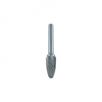 Carbide Burrs (Ball Nosed Tree), 1/4" Shank, Double Cut by Josco