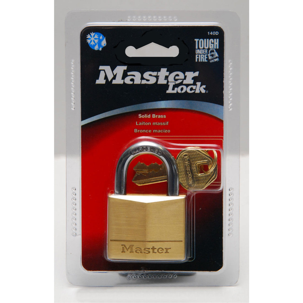 Master Lock 40mm Diamond Brass Padlock With 22mm Shackle 140DAU