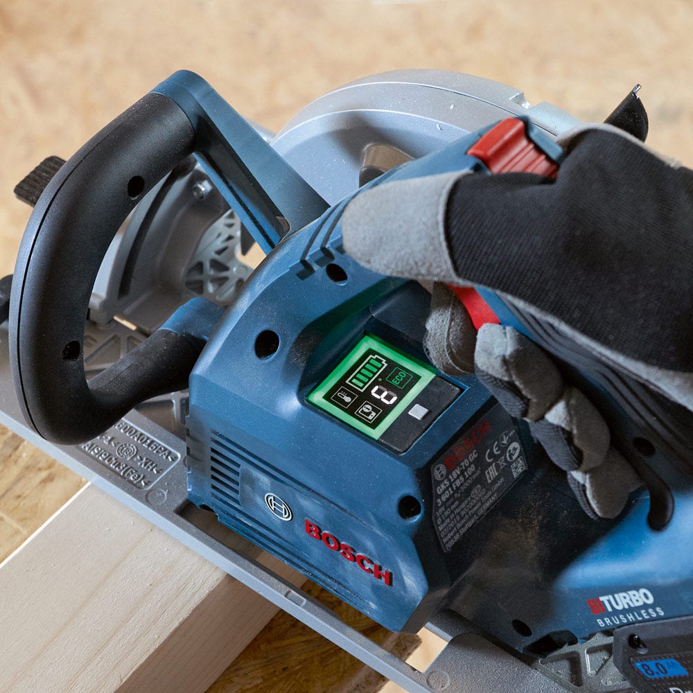 18V Bi-Turbo 190mm Circular Saw GKS 18V-68GC - 06016B5140 by Bosch