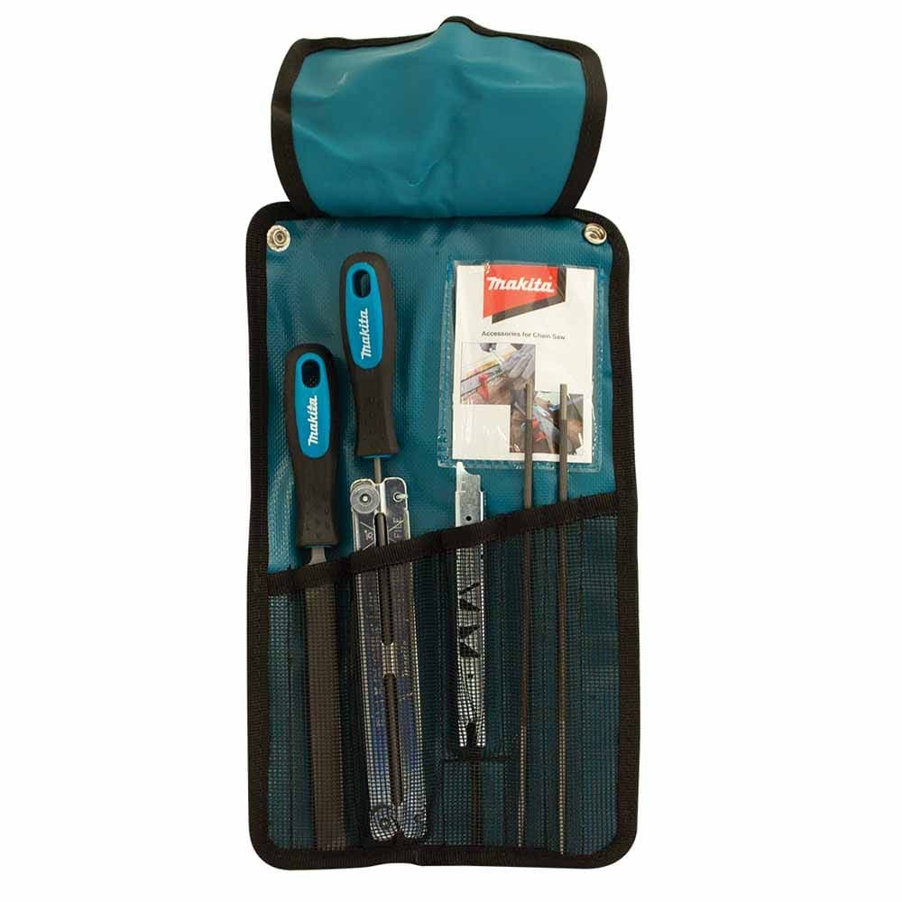 Makita 4.0mm (5/32") Chainsaw File Sharpening Rollup Kit - D-72154