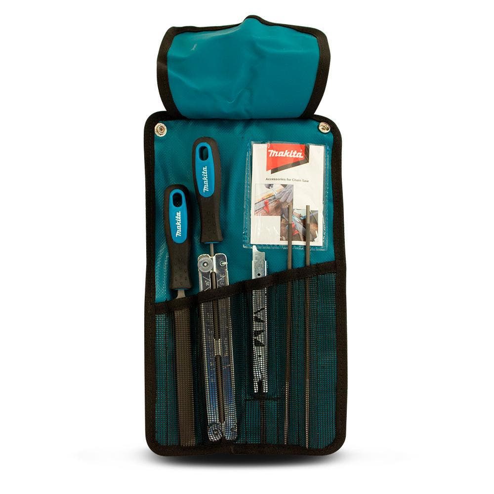 Makita 4.5mm (11/64") Chainsaw File Sharpening Rollup Kit - D-72160