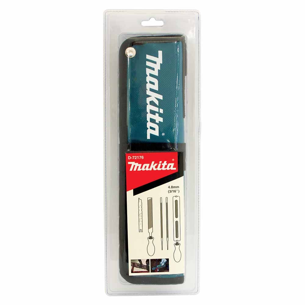 Makita 4.8mm (3/16") Chainsaw File Sharpening Rollup Kit - D-72176