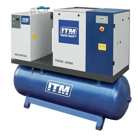 Air Compressor, Rotary Screw With Refrigerated Dryer by ITM