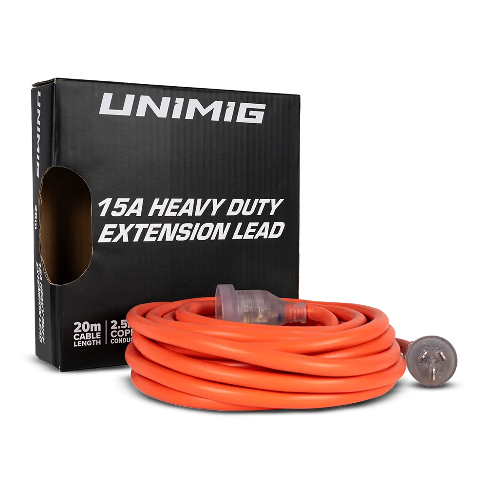 Unimig Extension Lead Heavy Duty 15A 2.5Mm 20M U51008