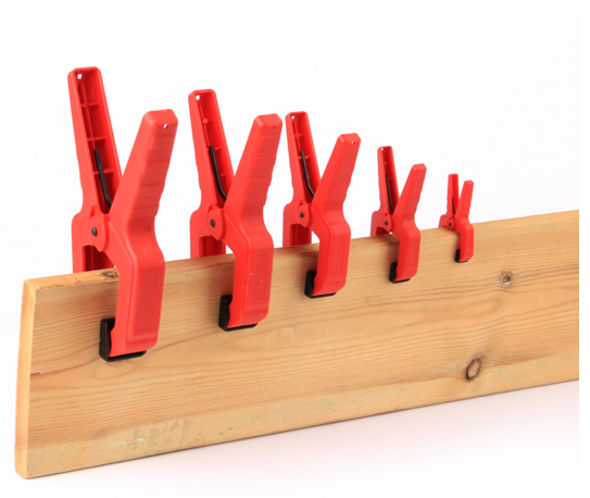 Duratec Micro 20Pce Set of 25mm (1") x 50mm (2") 825 Spring Clamps DT82501020