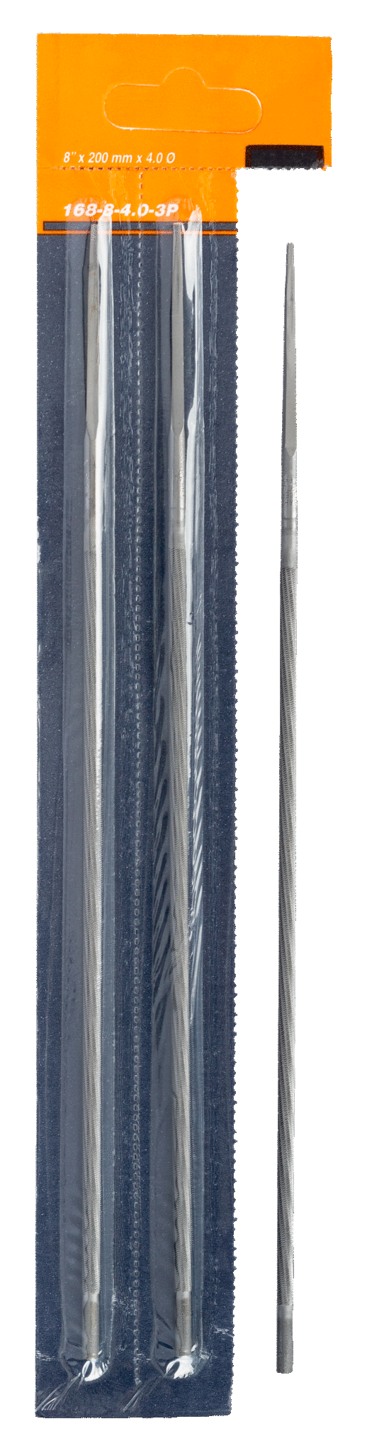Bahco Round Chainsaw Files 3/16" Cut 3Pce - 168-8-4.8-3P