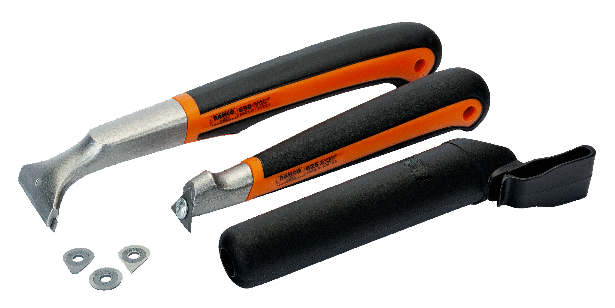 BAHCO ERGO™ Paint Scrapers Set with Dual-Component Handle SCRAPER-SET2