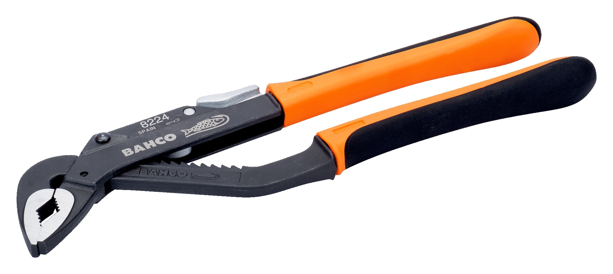 Bahco ERGO⢠Slip Joint Water Pump Pliers with Dual-Component Handles and Phosphate Finish 8224