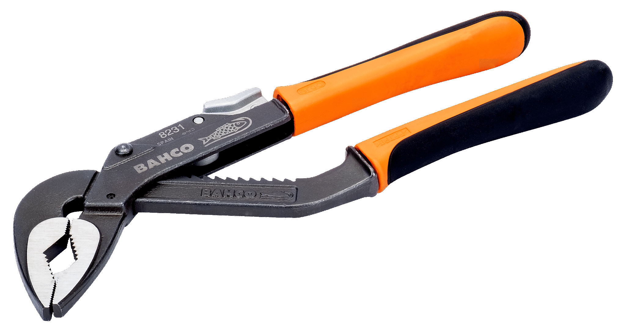 Bahco ERGO™ Extra Wide Jaw Slip Joint Water Pump Pliers with Dual-Component Handles and Phosphate finish 8231