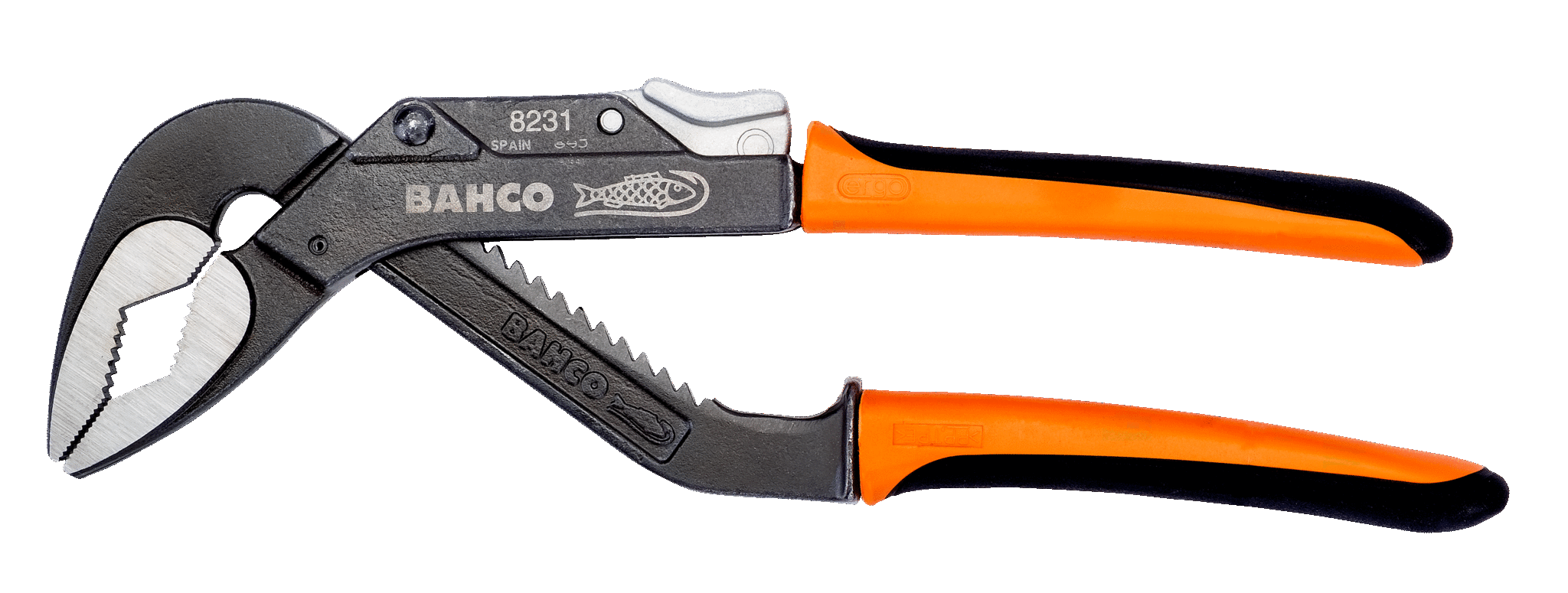 Bahco ERGO™ Extra Wide Jaw Slip Joint Water Pump Pliers with Dual-Component Handles and Phosphate finish 8231