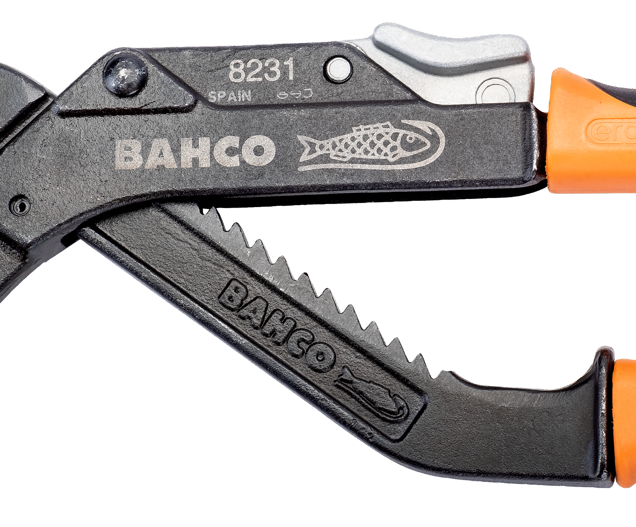 Bahco ERGO™ Extra Wide Jaw Slip Joint Water Pump Pliers with Dual-Component Handles and Phosphate finish 8231