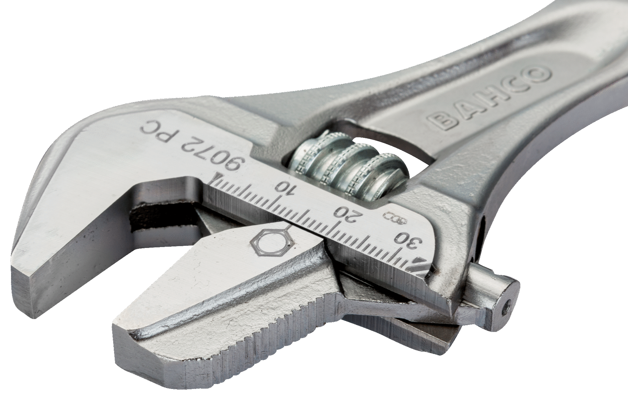 ERGO™ Rubber Handle Central Nut Adjustable Wrenches, with reversible jaw - 9072-PC by Bahco