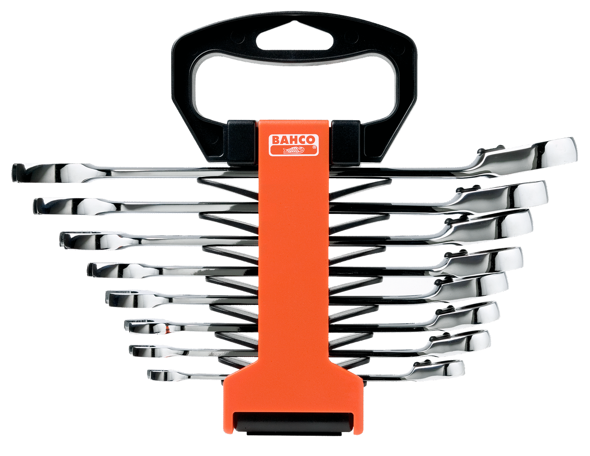 Bahco Imperial Combination Ratcheting Wrench Set Plastic Holder 1RZ/SH8