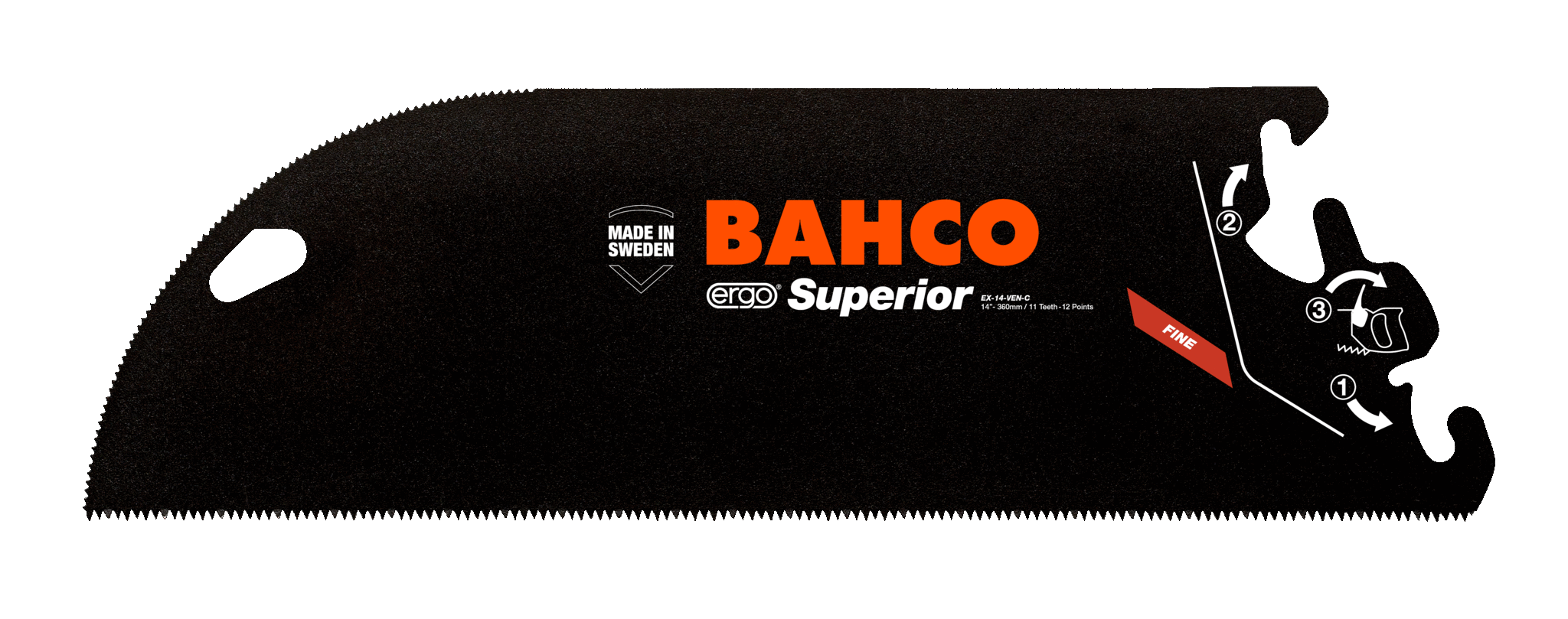 Superior™ Veneer Sawblades with ERGO™ EX Handles - EX-14-VEN-C by Bahco