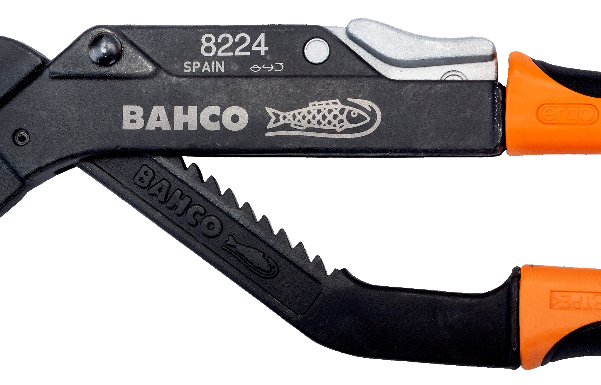 Bahco ERGO™ Slip Joint Water Pump Pliers with Dual-Component Handles and Phosphate Finish 8224