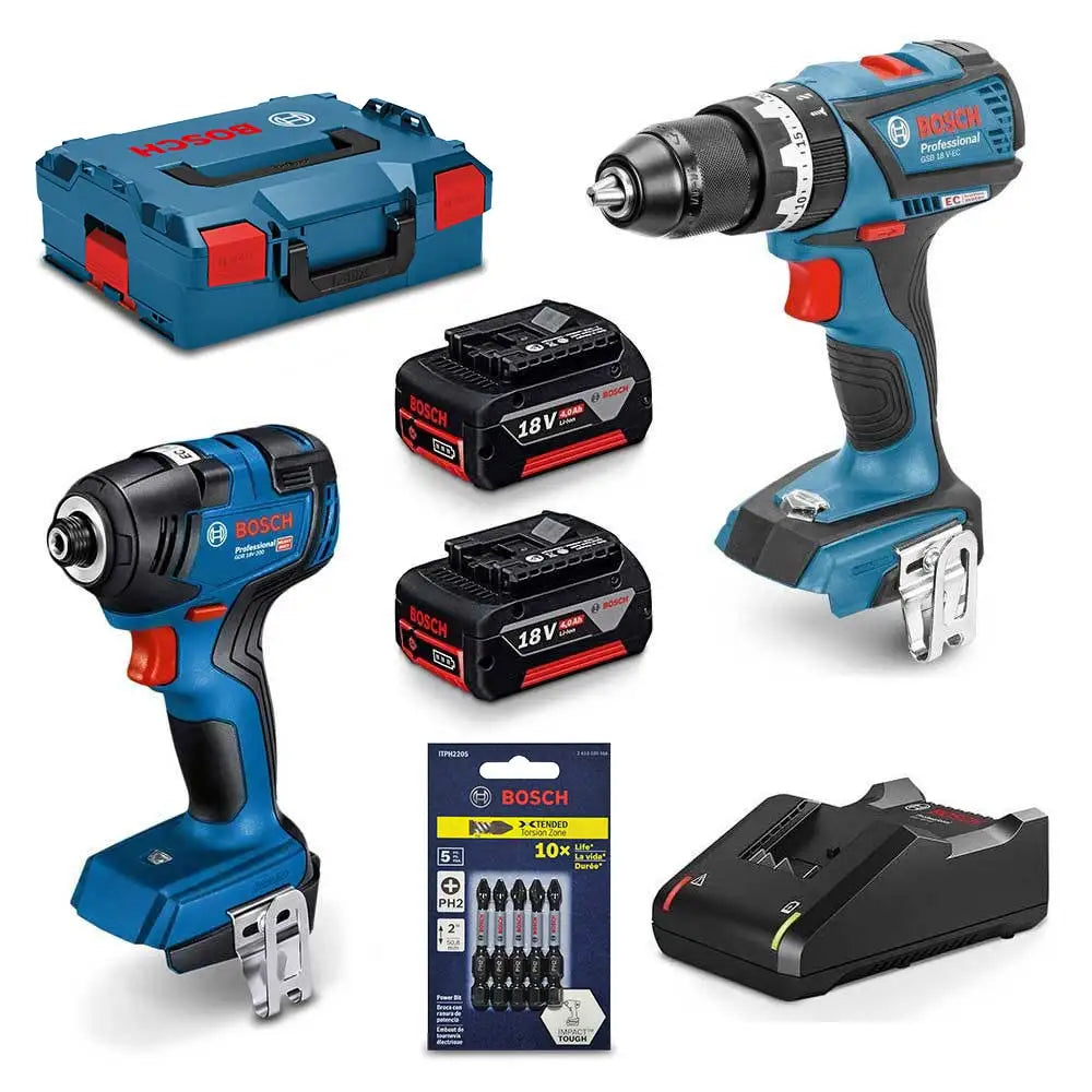 Bosch 18V 2Pce 4.0Ah ProCORE Combo Kit GSB+GDR 0615990M5A