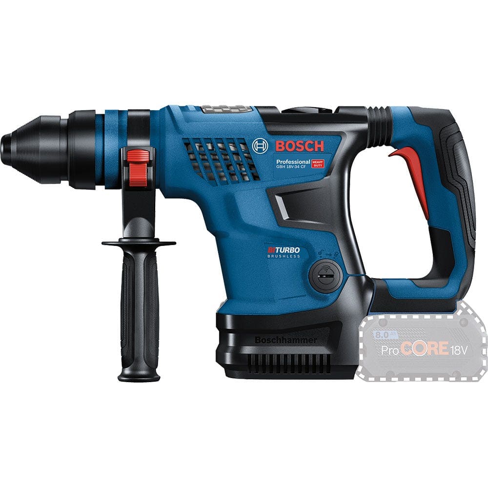 18V Bi-Turbo Brushless 4Kg SDS Plus Rotary Hammer - 0611914041 by Bosch