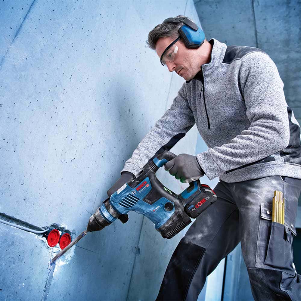 18V Bi-Turbo Brushless 4Kg SDS Plus Rotary Hammer - 0611914041 by Bosch