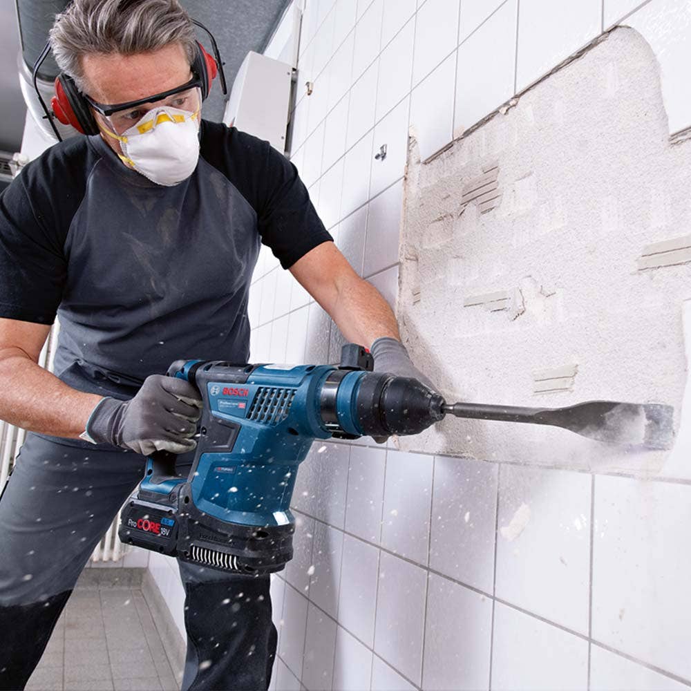 18V Bi-Turbo Brushless 4Kg SDS Plus Rotary Hammer - 0611914041 by Bosch