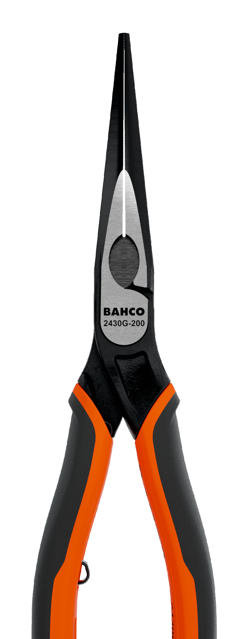 ERGO™ Long Snipe Nose Pliers with Self-Opening Dual-Component Handles and Phosphate Finish - 2430G-200 by Bahco