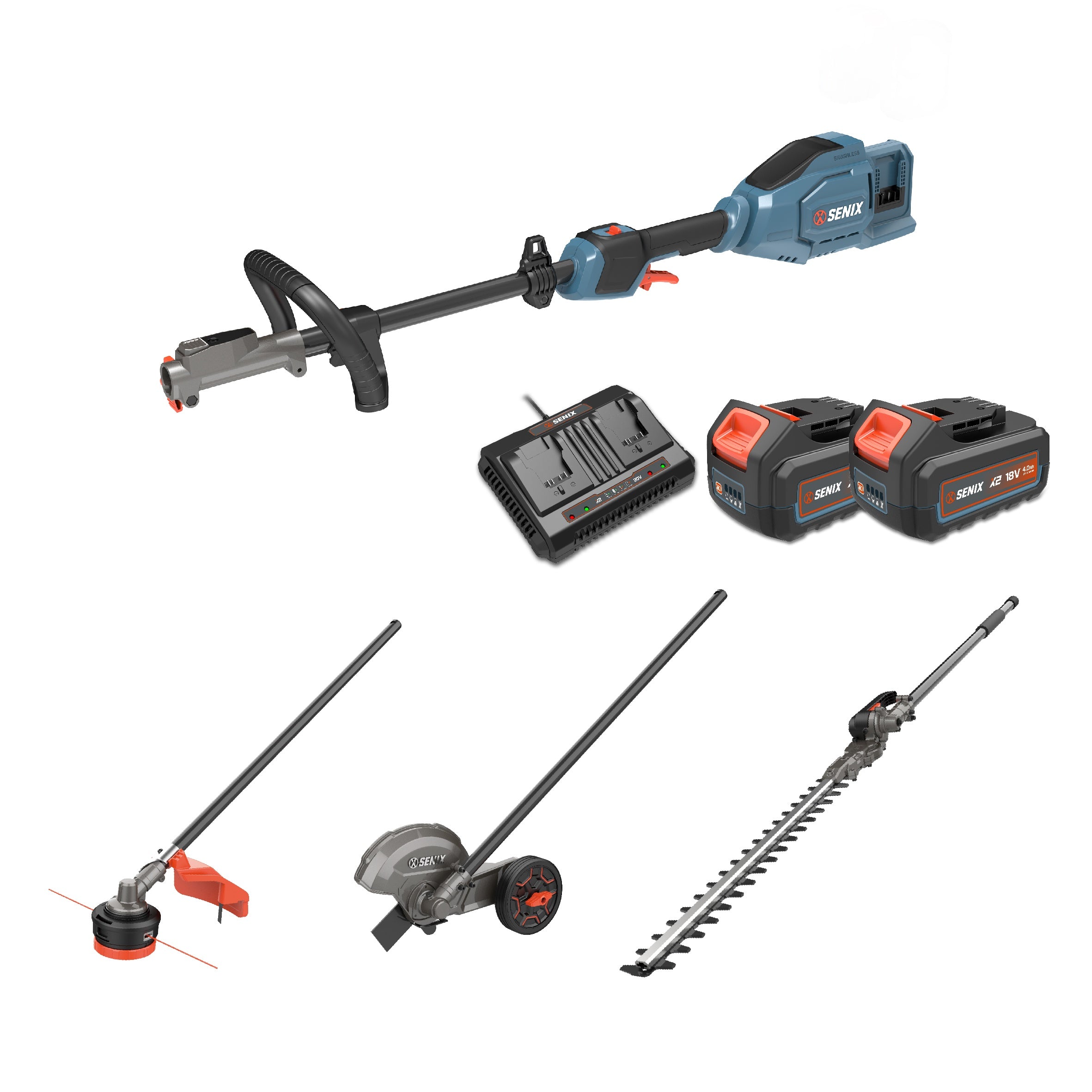 SENIX 2X2 36V Power Head 3-in-1 Combo Kit S2K4B1-01
