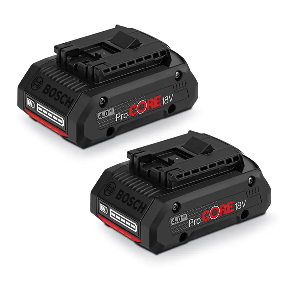 Bosch 18V Professional 2x 4.0Ah ProCORE Batteries 0615990M5K