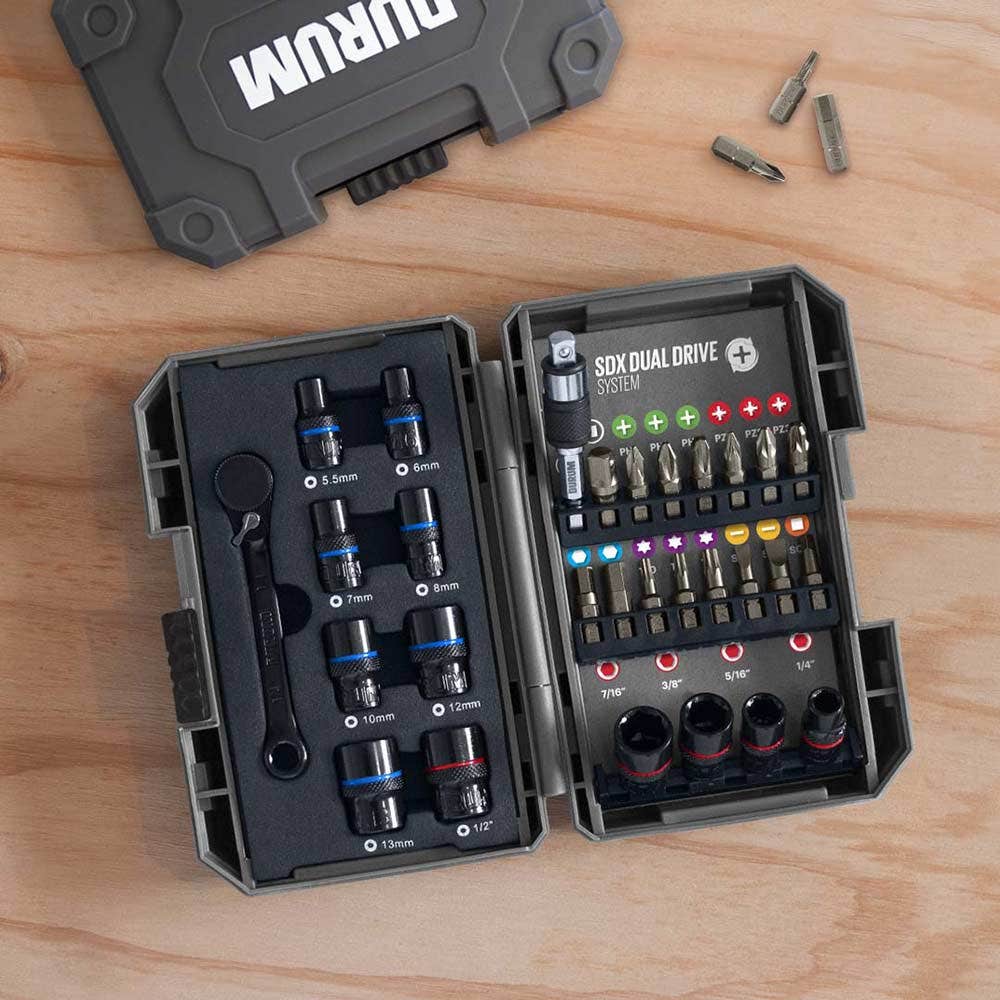 25mm Assorted Screwdriver With Socket Bit Set, 29Pce - DB904 by Durum