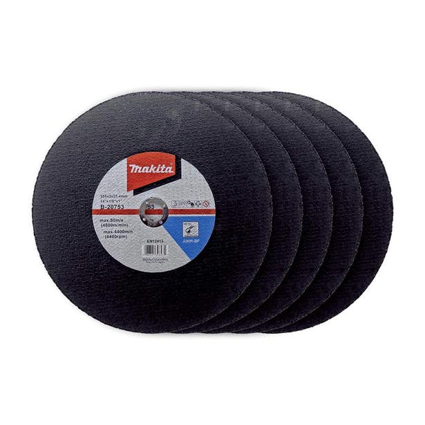 355mm (14") x 3mm x 25.4mm Elite Metal Cut-Off Disc B-20753 (Per Disc out of a Box of 5 (B-20753-5)) by Makita