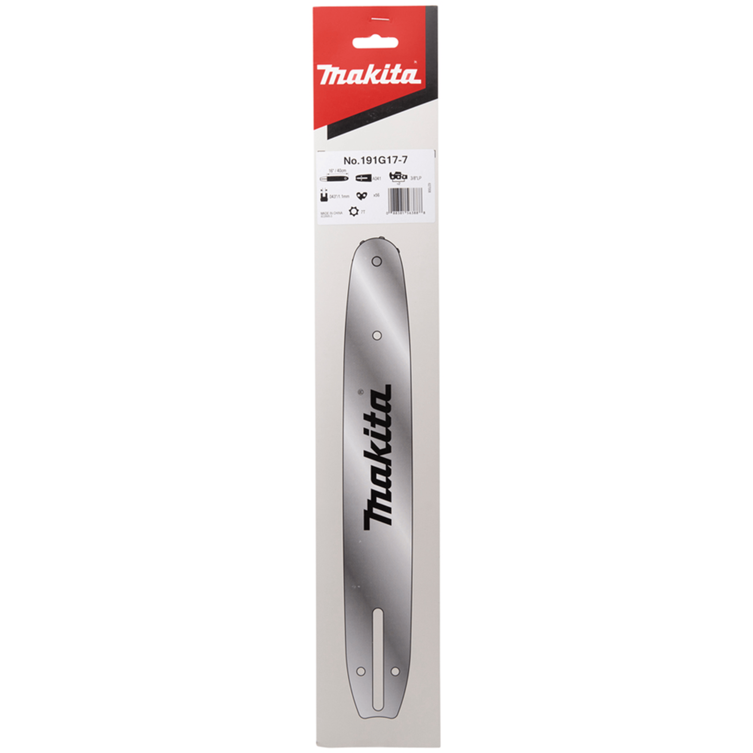 Makita 400mm (16") Replacement Chainsaw Sprocket Nose Bar 191G17-7