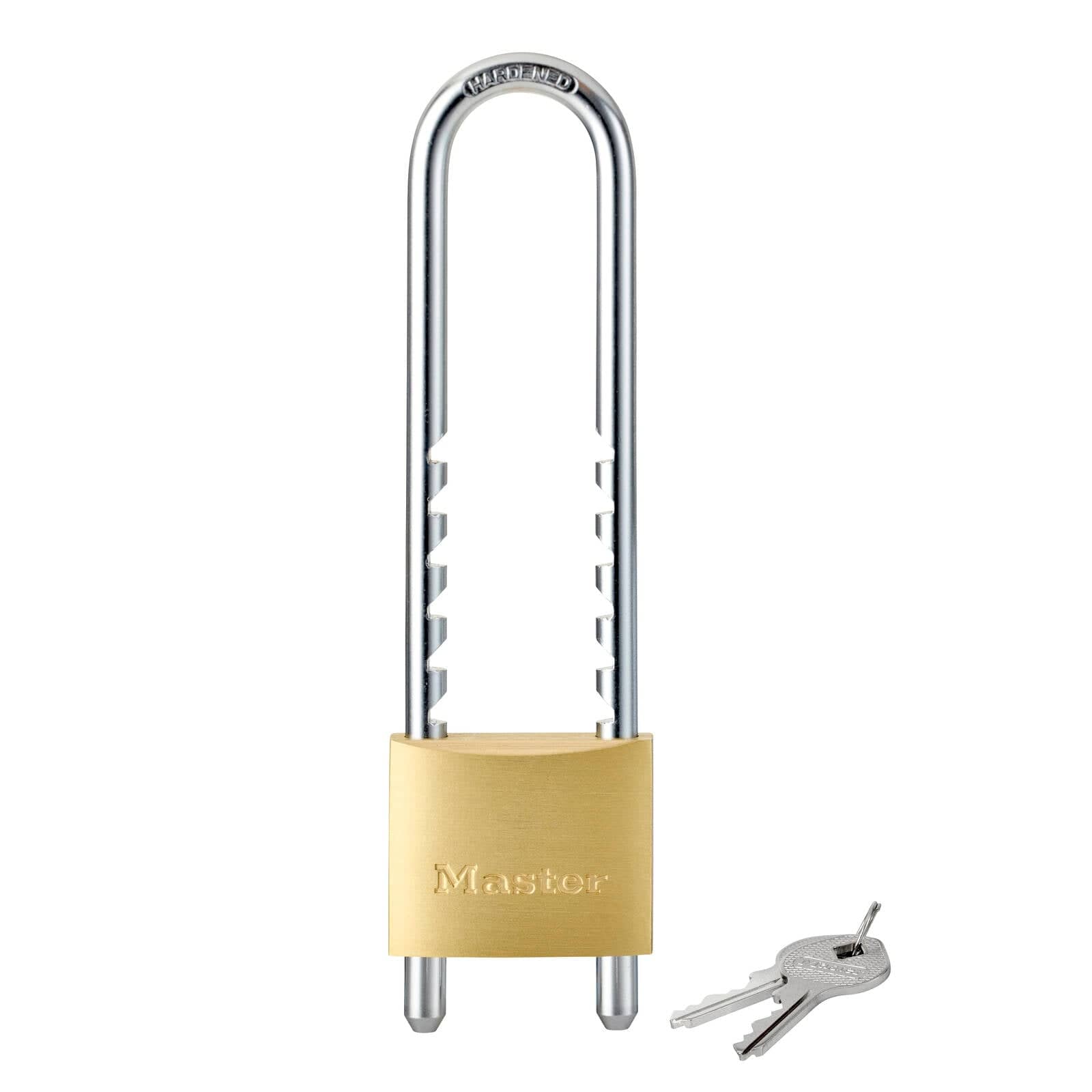 Master Lock 50mm Diamond Brass Padlock with 70-160mm Adjustable Shackle 1950DAU