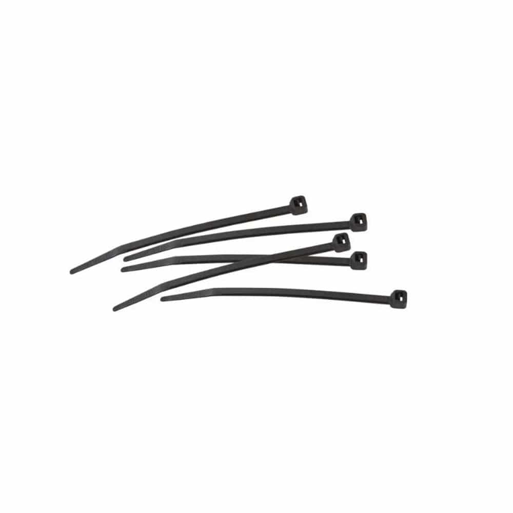 450mm x 7.6mm Heavy Duty Black Cable Ties, 100 Pack - WB18100HD by Crescent