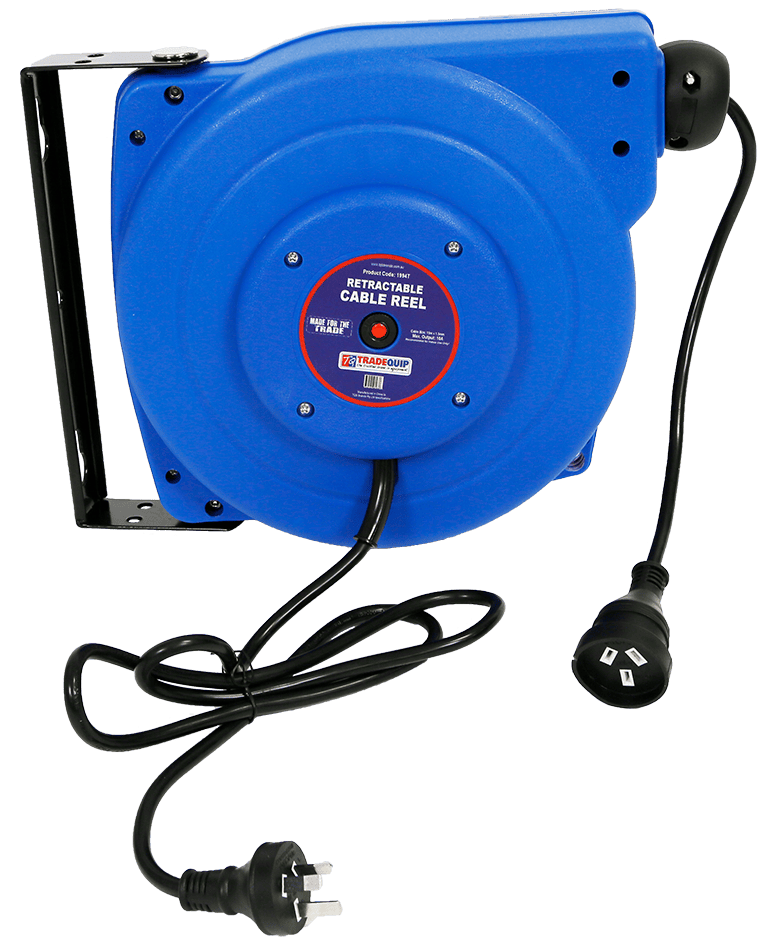 TradeQuip Professional 15m Retractable Cable Reel 1994T