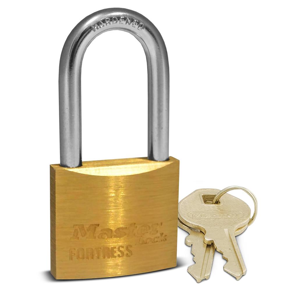Master Lock 40mm Fortress Brass Padlock With 38mm Long Shackle FM1840DLFAU