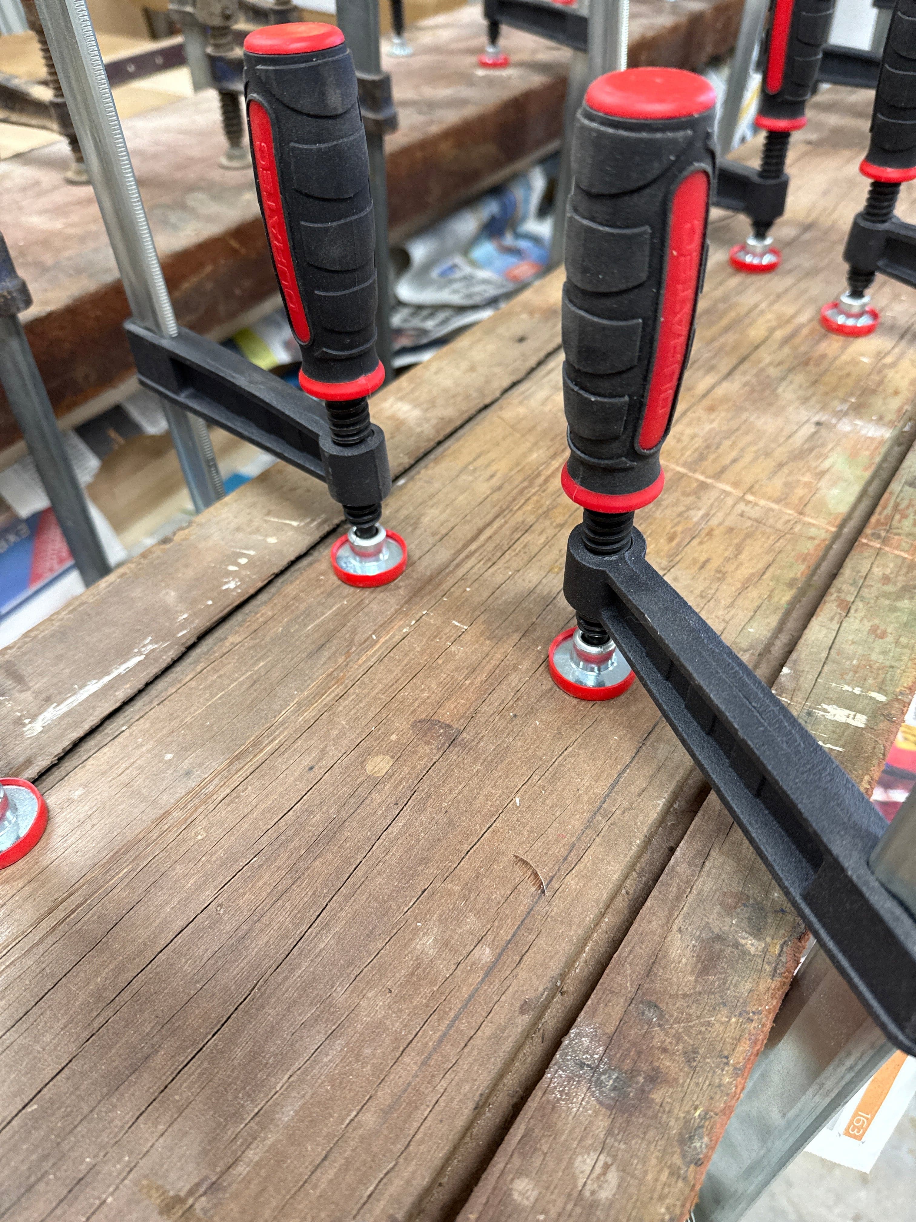 120mm (4-23/32") x 600mm (24") Quick Action F Clamp DT861120600 by Duratec