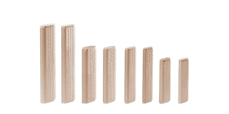 Beech Tenons 14 mm x 75 mm for DF 700 104 Pack - 201499 by Festool