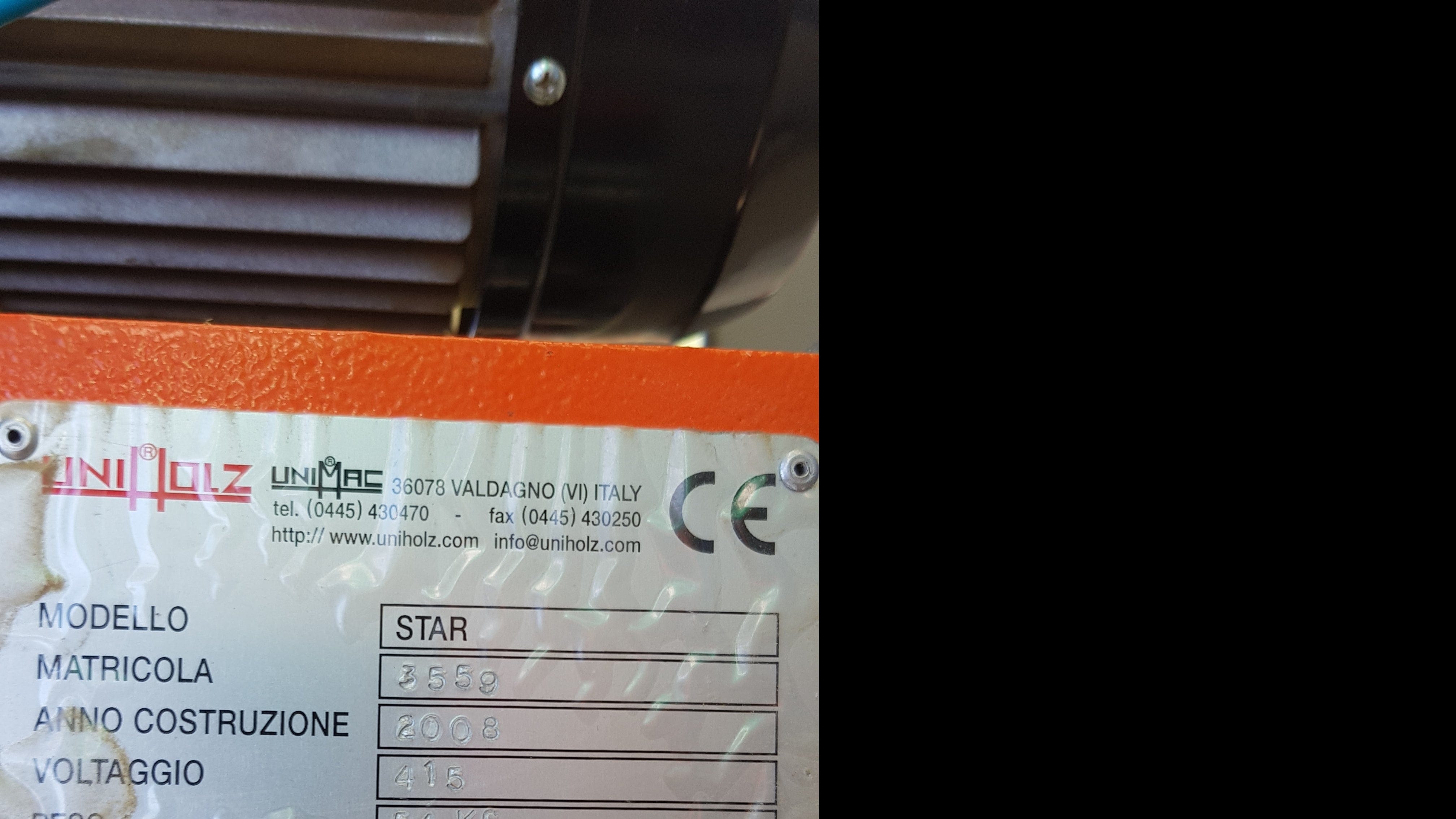 *Pre-Loved* 415V Aluminium Up-Cut Mitre Drill by Uniholz Star