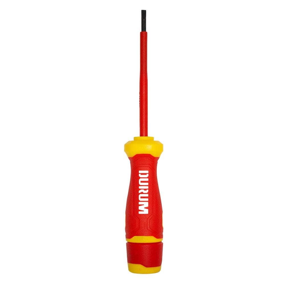 4mm x 100mm 1000V VDE Insulated Slot Screwdriver - DB9802 by Durum