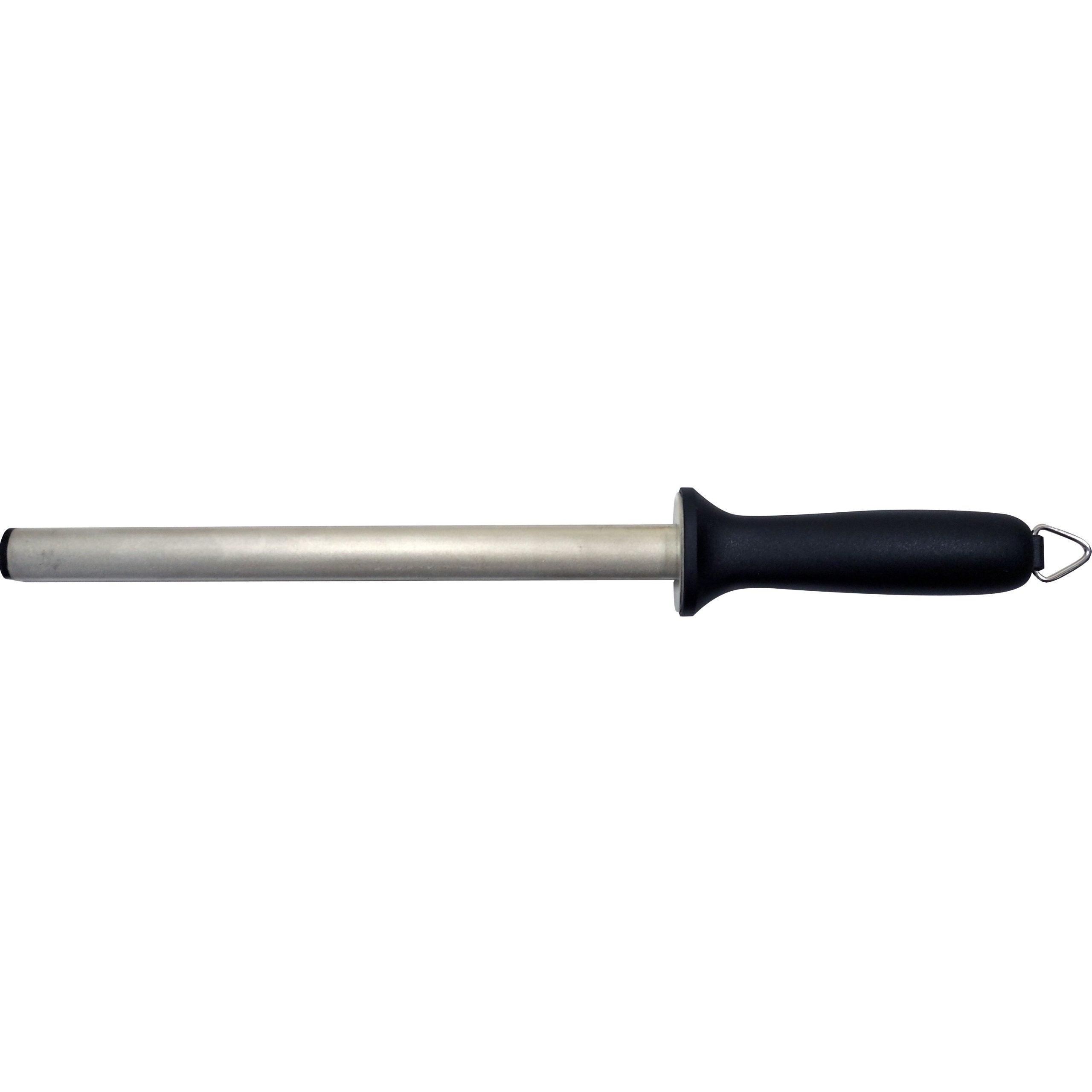 Sicut DIAMOND Sharpening Steel – Medium – 10″ Rod With Black Handle SC1ST10D